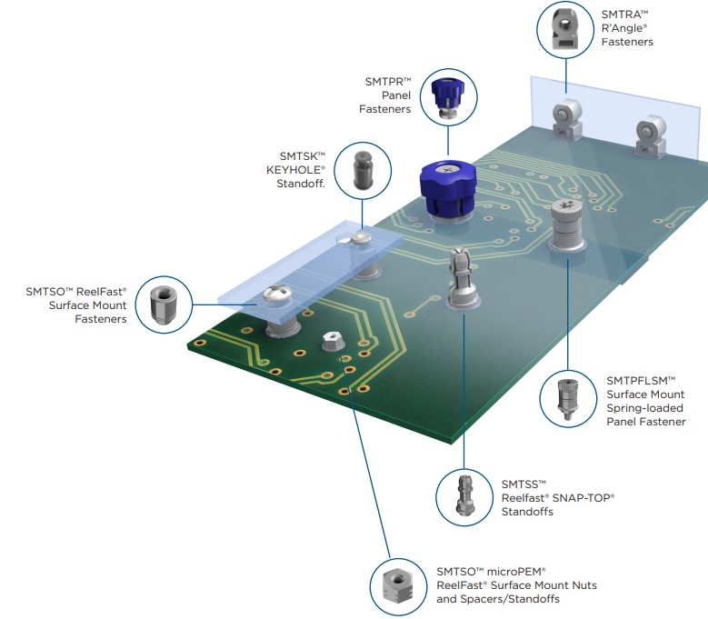 PEM_SMT_基板実装用各種ファスナー使用例