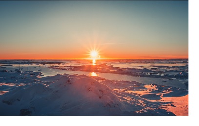 復活　南極　日の出